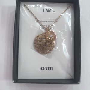 Avon “I Am…” Affirmation Pendant Necklace